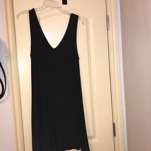 black flowy casual dress
